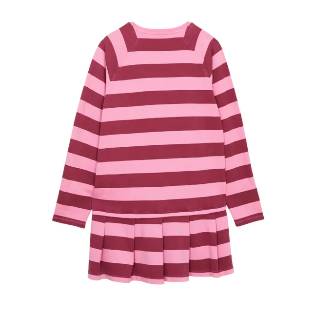 Robe T-shirt Azalea Rayée | Rose bonbon