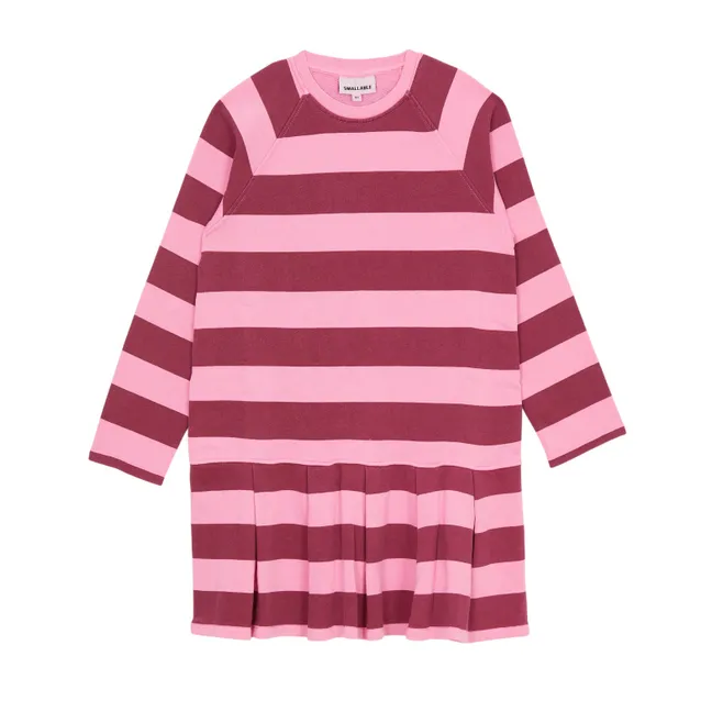 Robe T-shirt Azalea Rayée | Rose bonbon