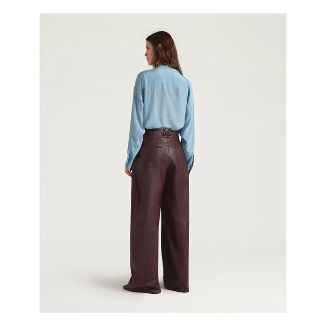 Pantalon Aoki Cuir | Marron
