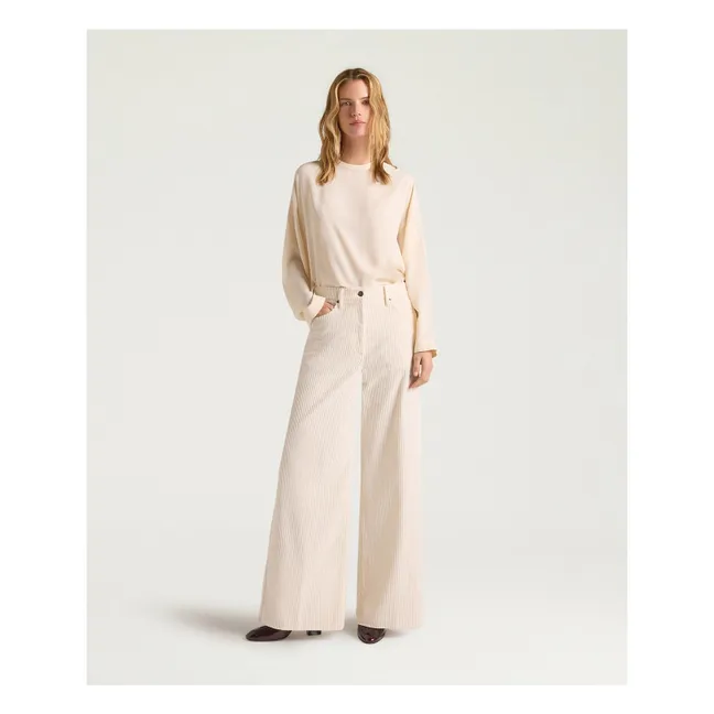 Pantalon Aoki Bis Coton | Crème