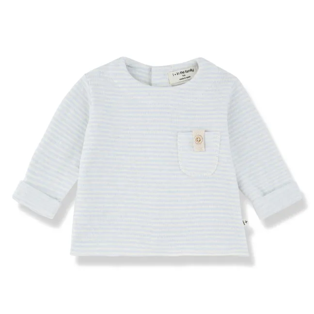 Camiseta Belfort a rayas | Azul Cielo