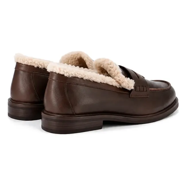 Mocassins Noa Fourrés | Acajou