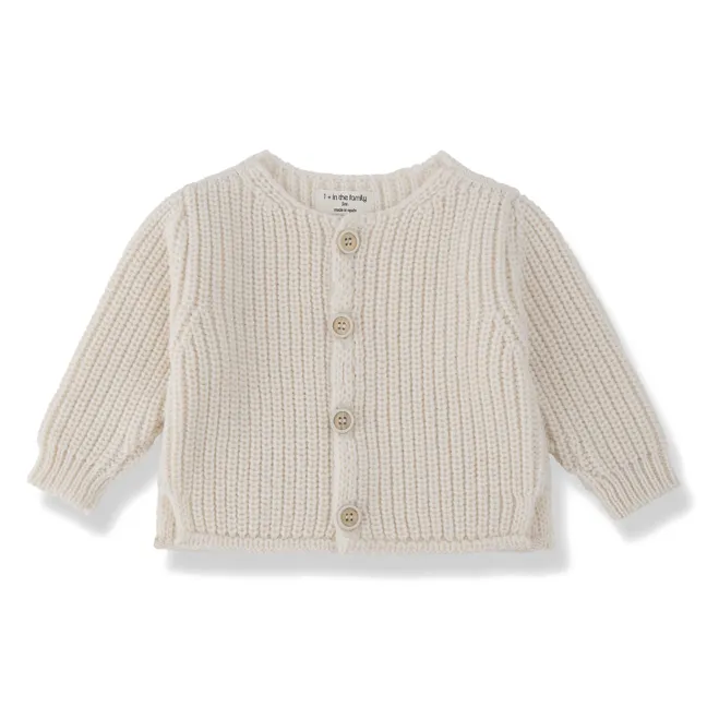 Antibes Merino Wool Cardigan | Ecru