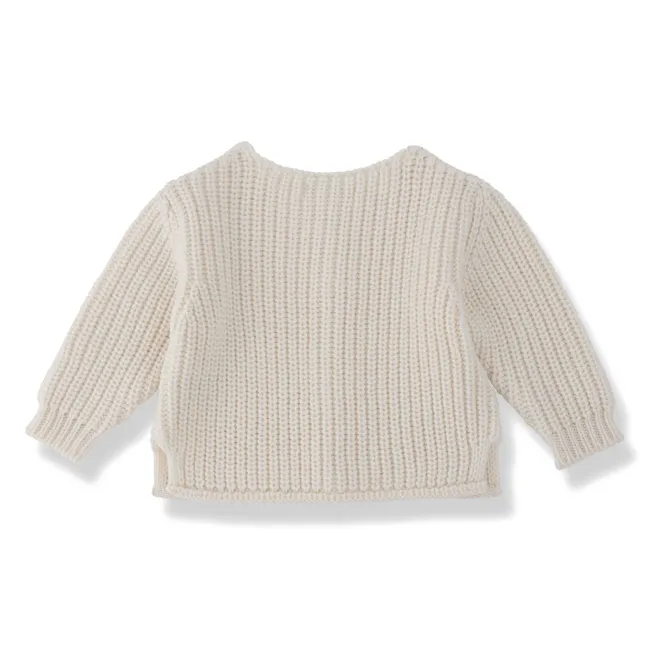 Cardigan Antibes Laine Merinos | Ecru