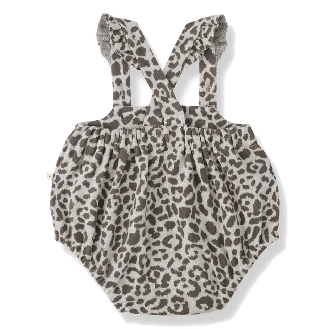 Pelele Siena de felpa con estampado de leopardo | Topo