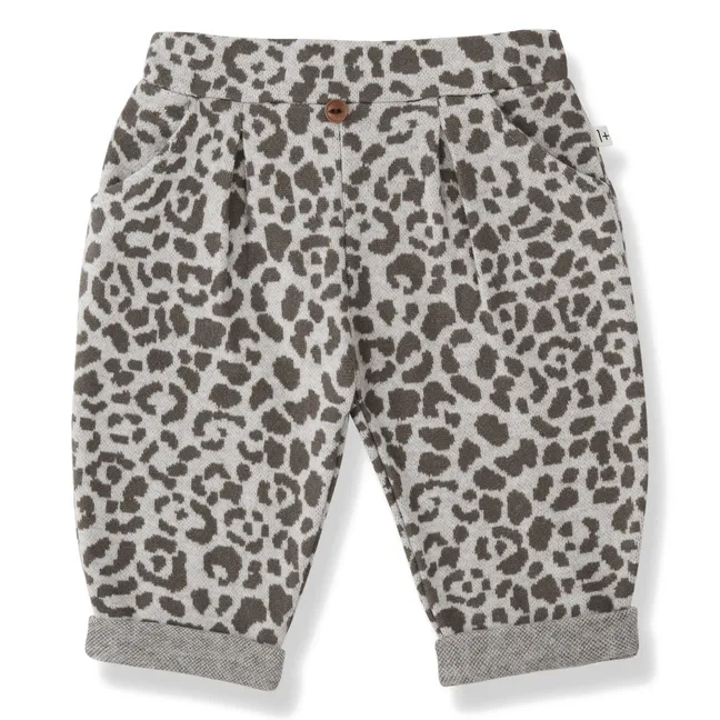 Pantalon Roma Léopard Polaire | Taupe