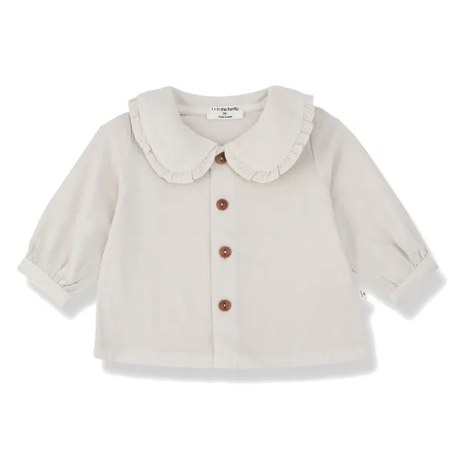 Blouse Col Claudine Sarzana | Blanc