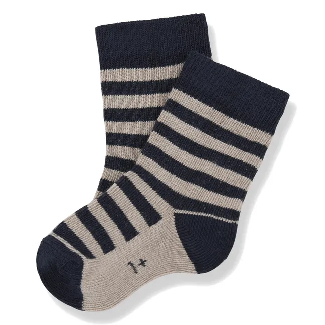 Chaussettes Andria Rayées | Bleu foncé