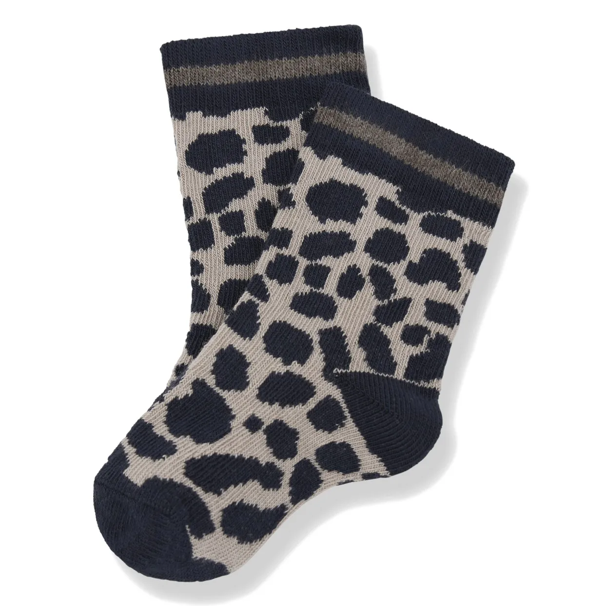 Chaussettes Trieste Léopard | Bleu foncé- Image produit n°0