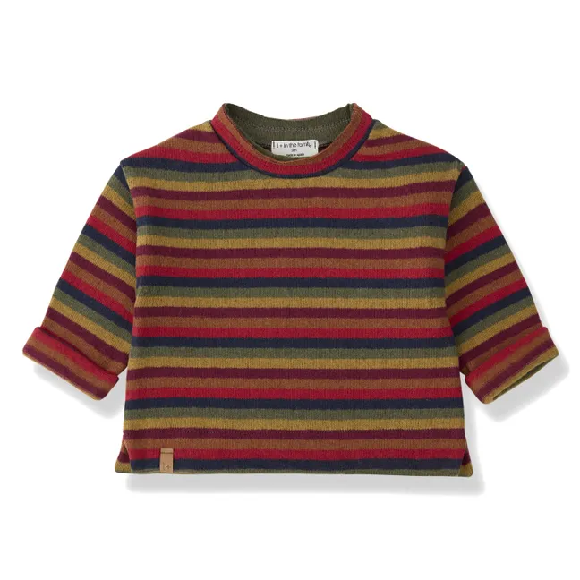 Striped Nain Sweatshirt | Red