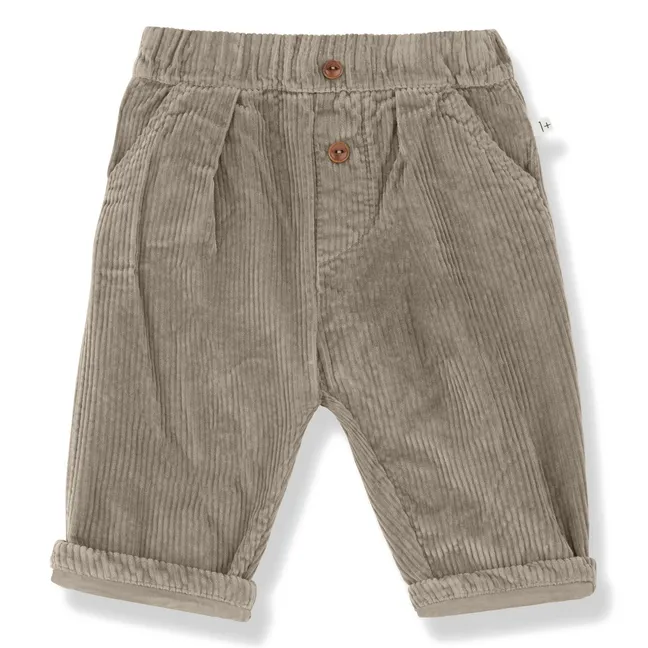 Pantalon Quebec Velours Côtelé | Beige