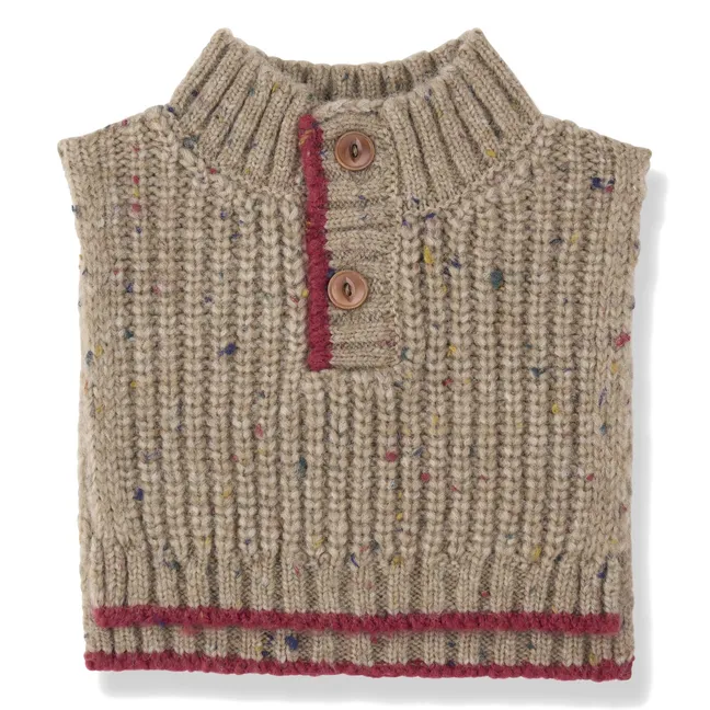 Athabasca Removable Wool Collar | Beige