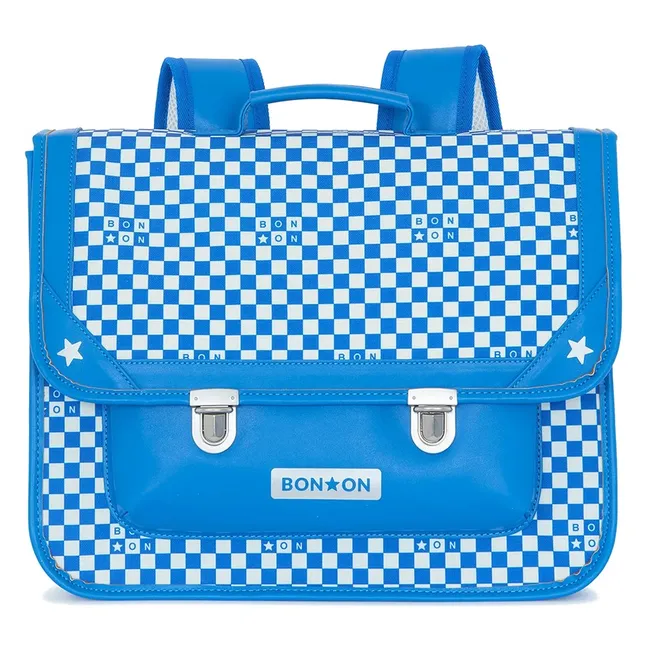 Cartable Damier | Bleu