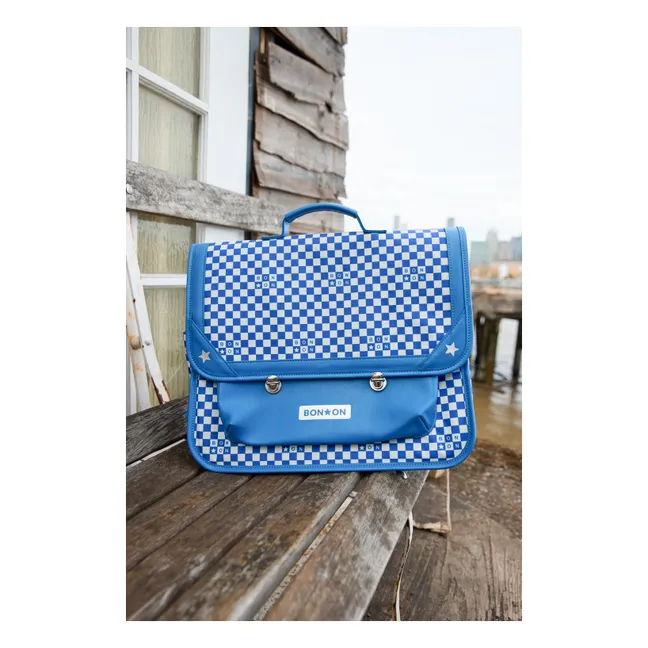 Cartable Damier | Bleu