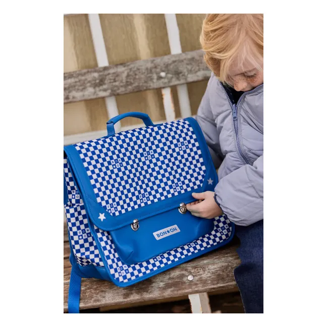 Cartable Damier | Bleu