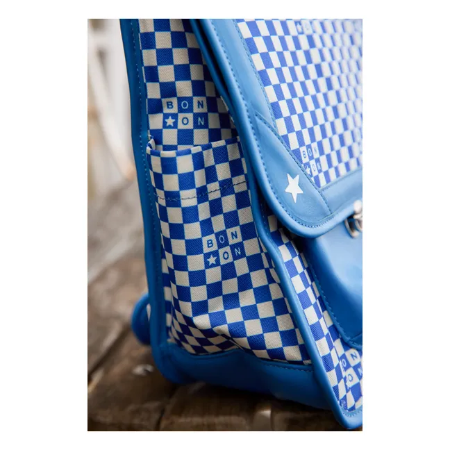 Cartable Damier | Bleu