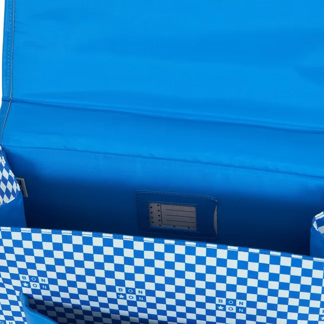 Cartable Damier | Bleu