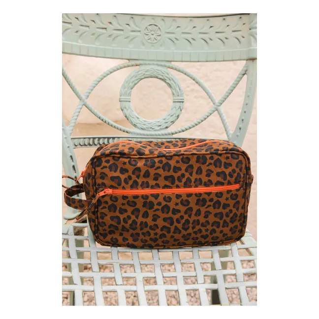 Trousse Léopard | Marron