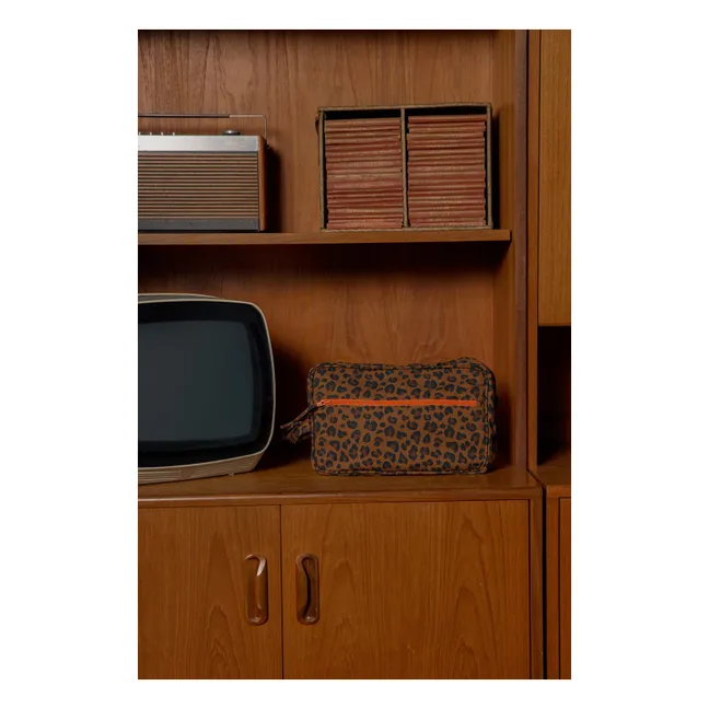 Trousse Léopard | Marron