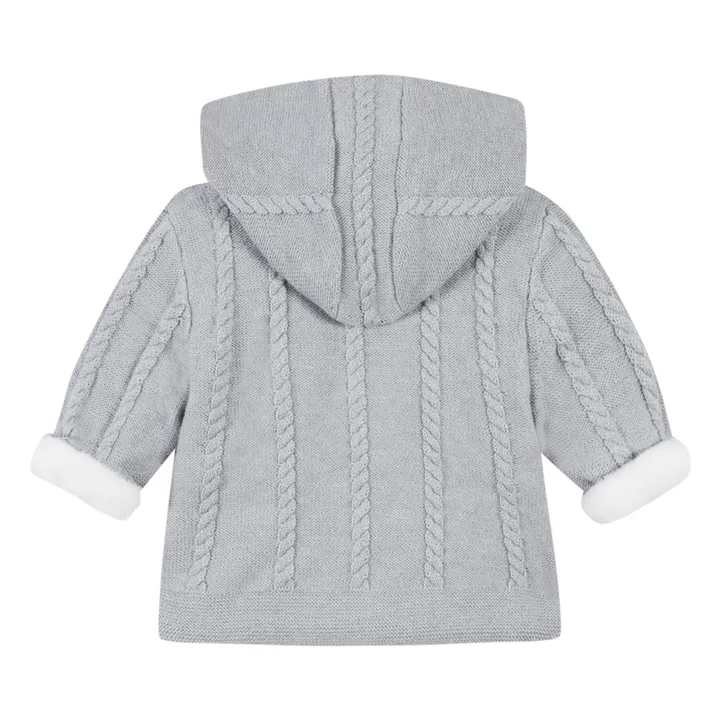 Abrigo de punto polar | Gris Jaspeado- Imagen del producto n°2