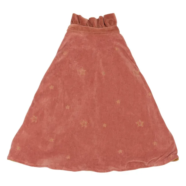 Cape et Diadème en velours | Vieux Rose