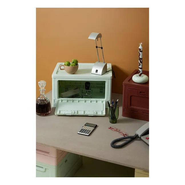 Boîte de rangement empilable | Vert Menthe