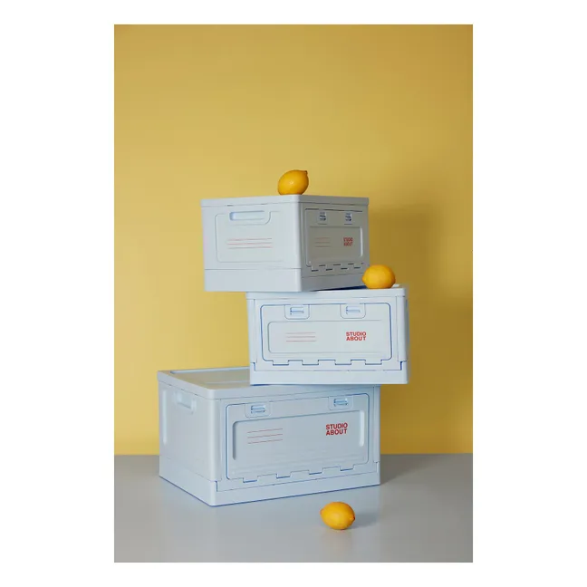 Stackable storage box | Light blue