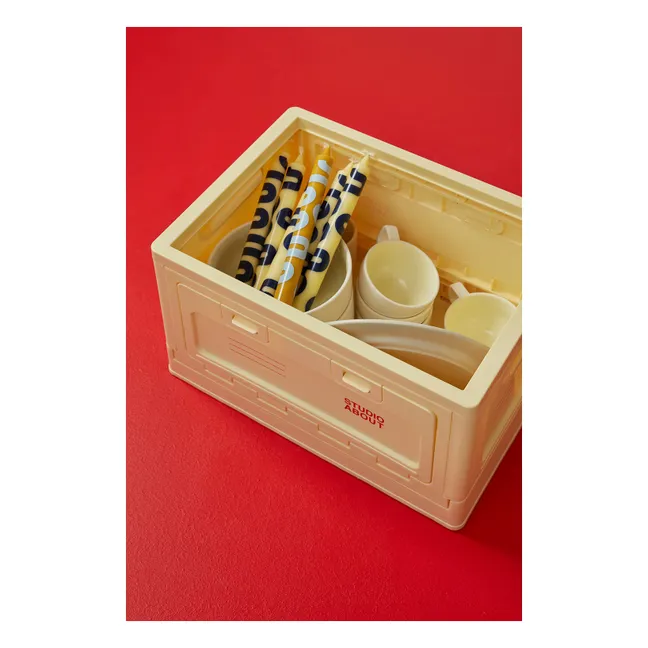 Stackable storage box | Pale yellow