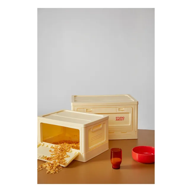 Stackable storage box | Pale yellow