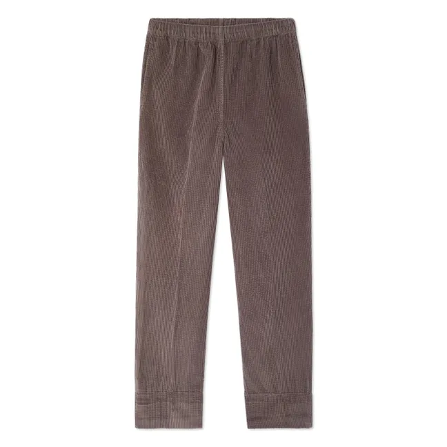 Pantalon Carotte Padow Coton | Cendre