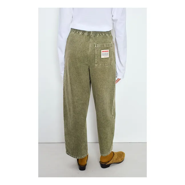 Pantalon Carotte Uzatown Coton | Olive