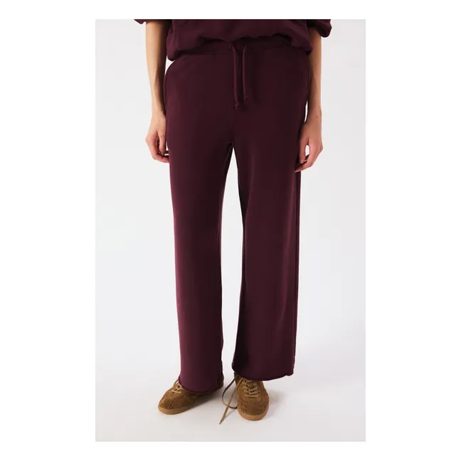 Jogger Atubay Coton | Lie de vin