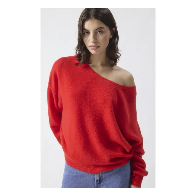 Pull Damsville Laine | Rouge