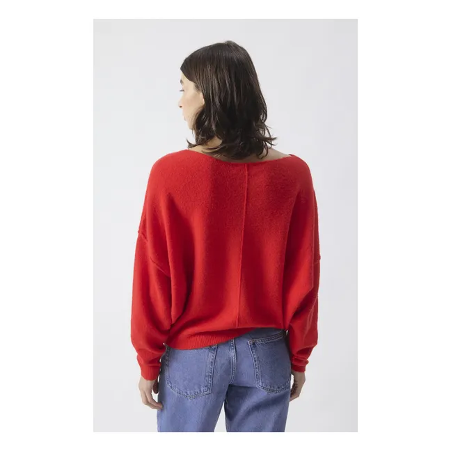 Pull Damsville Laine | Rouge