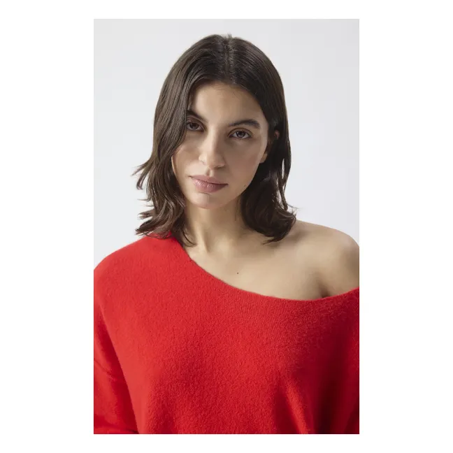 Pull Damsville Laine | Rouge