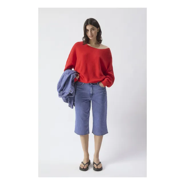 Pull Damsville Laine | Rouge