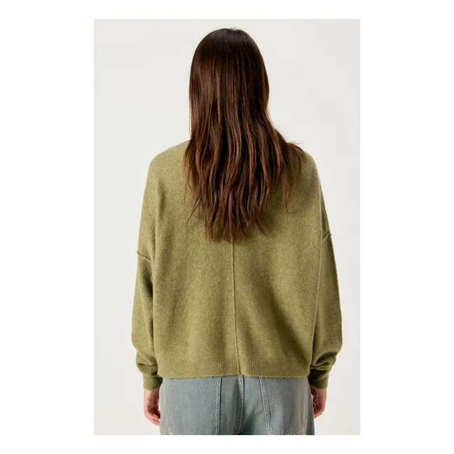 Pull Damsville Laine | Vert kaki