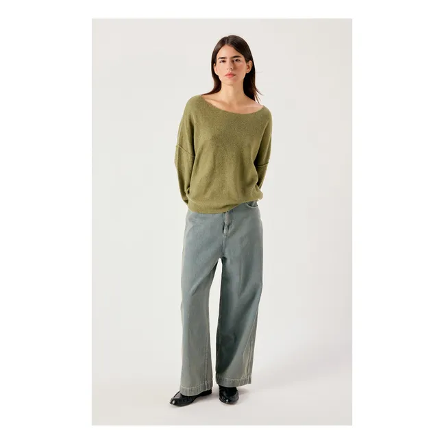Pull Damsville Laine | Vert kaki