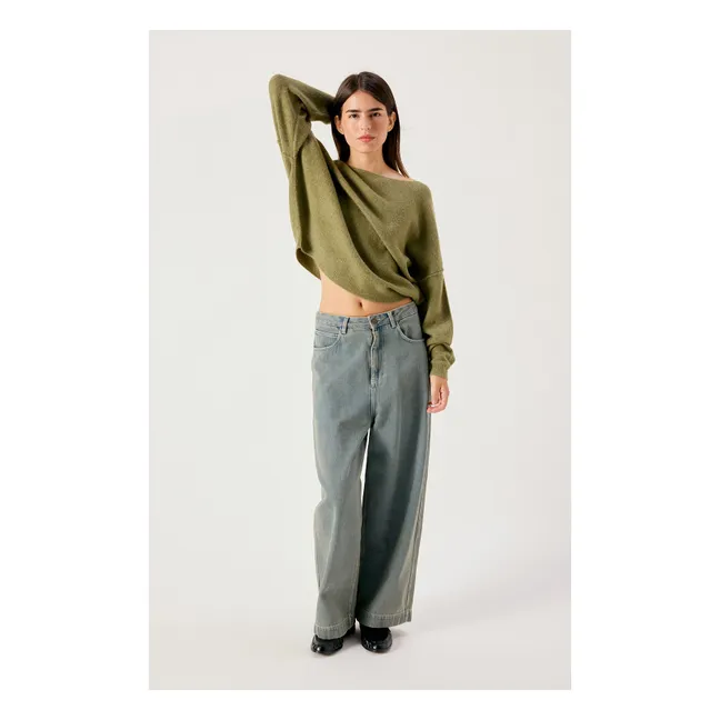 Pull Damsville Laine | Vert kaki