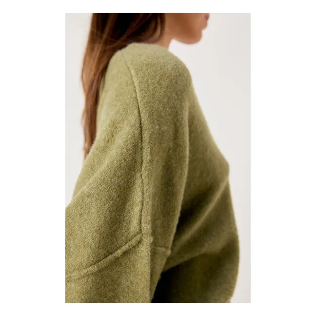 Pull Damsville Laine | Vert kaki