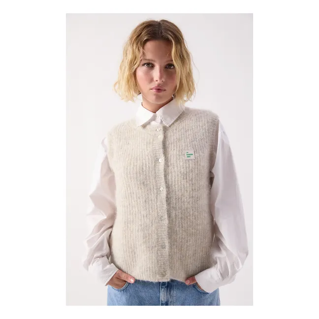 Gilet East Alpaga | Gris chiné