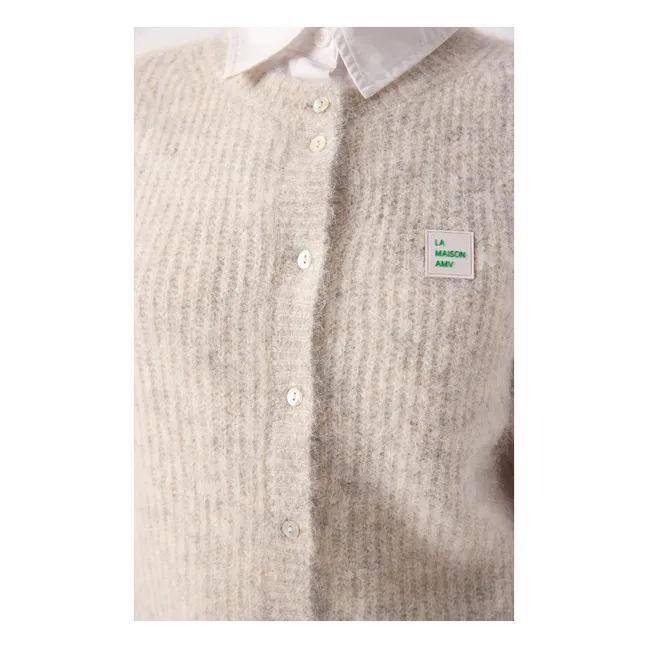 Gilet East Alpaga | Gris chiné