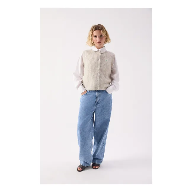 Gilet East Alpaga | Gris chiné