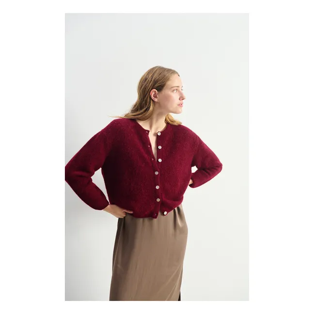 Gilet Vitow Alpaga | Cerisier
