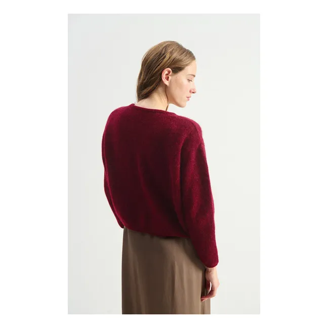 Gilet Vitow Alpaga | Cerisier