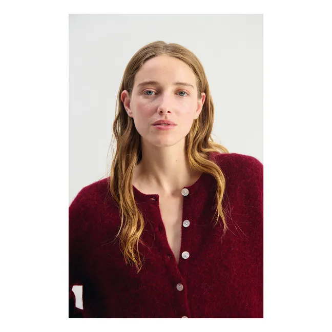 Gilet Vitow Alpaga | Cerisier