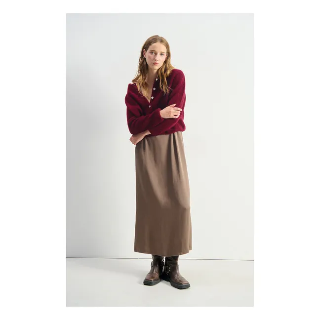 Gilet Vitow Alpaga | Cerisier