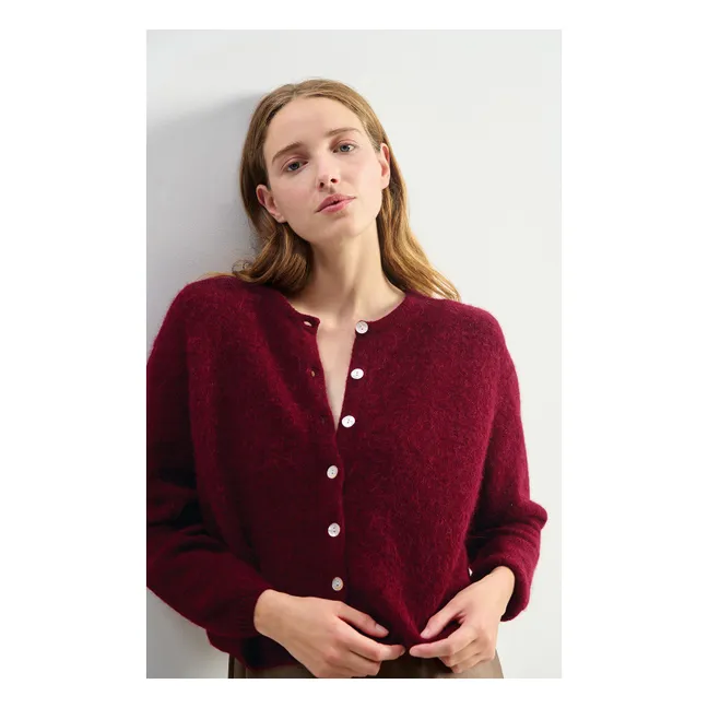 Gilet Vitow Alpaga | Cerisier