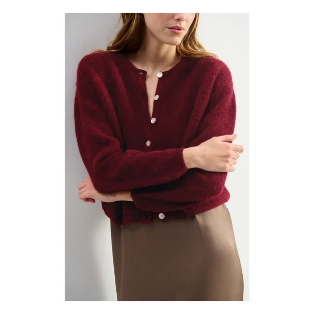 Gilet Vitow Alpaga | Cerisier