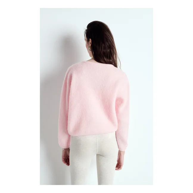 Gilet Vitow Alpaga | Rose bonbon